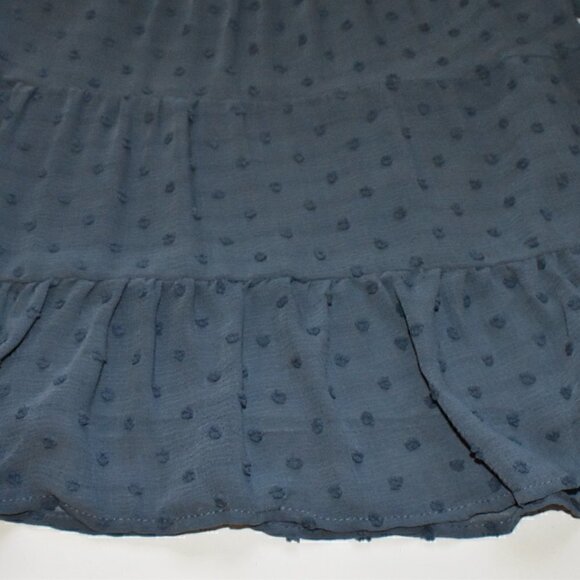 Monteau Swiss Dot Semi Sheer 3/4 Sleeve Blouse Size XS - Picture 8 of 14